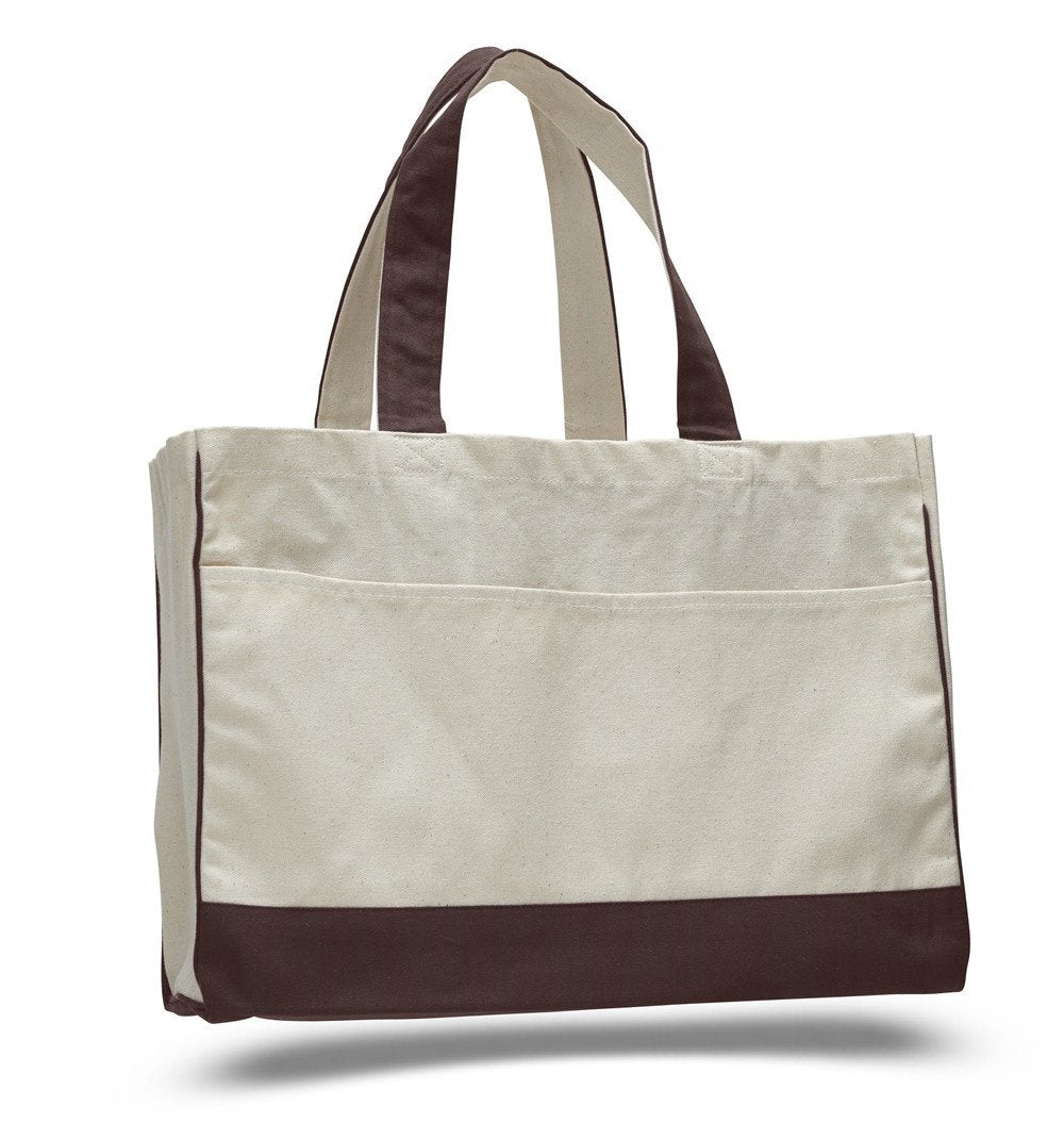 Cheap Canvas Tote Bag Chocolate