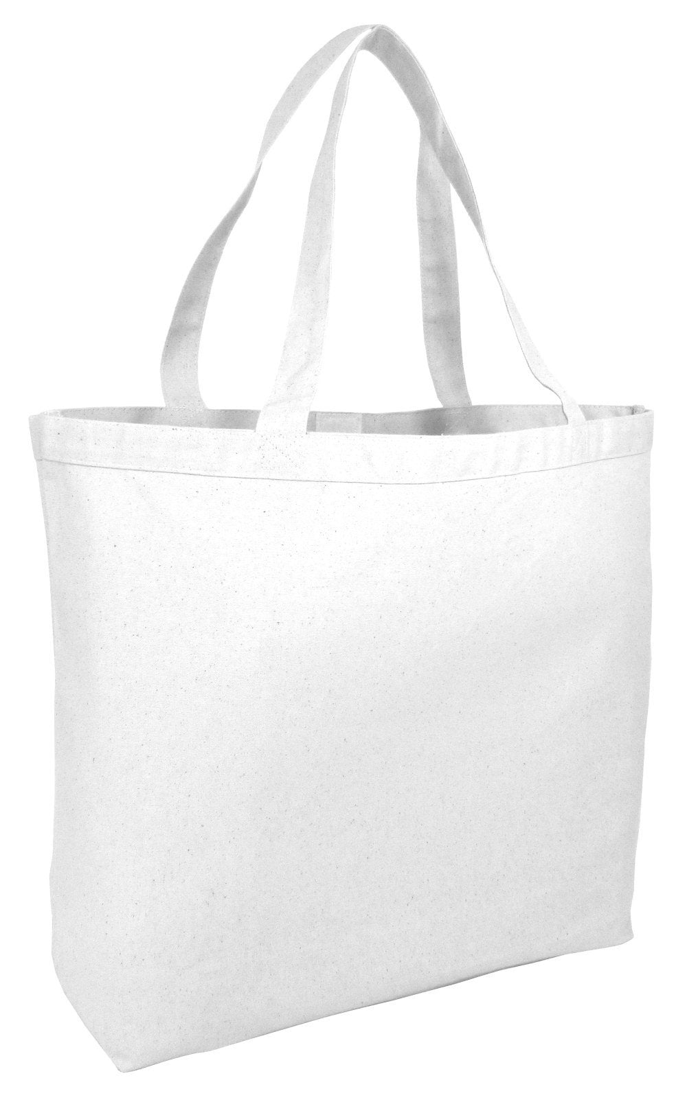 White color cotton tote bags canvas