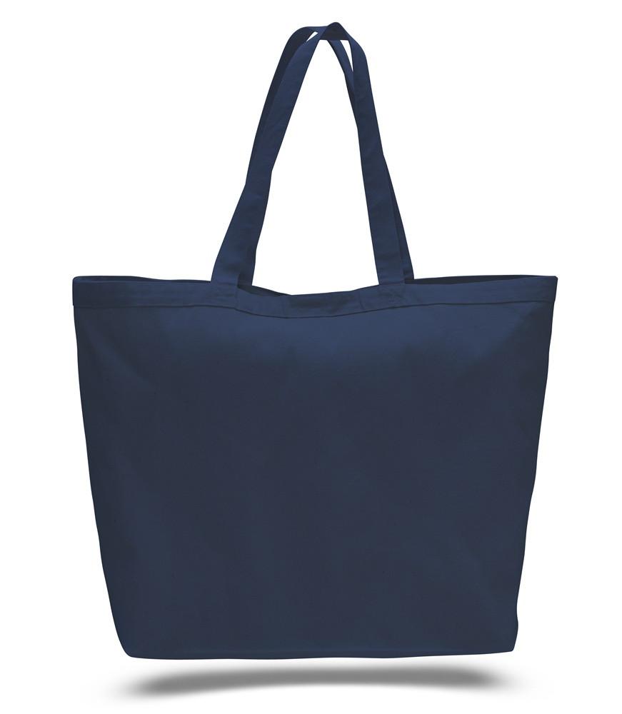 Promotional Large Navy Canvas Tote Bags