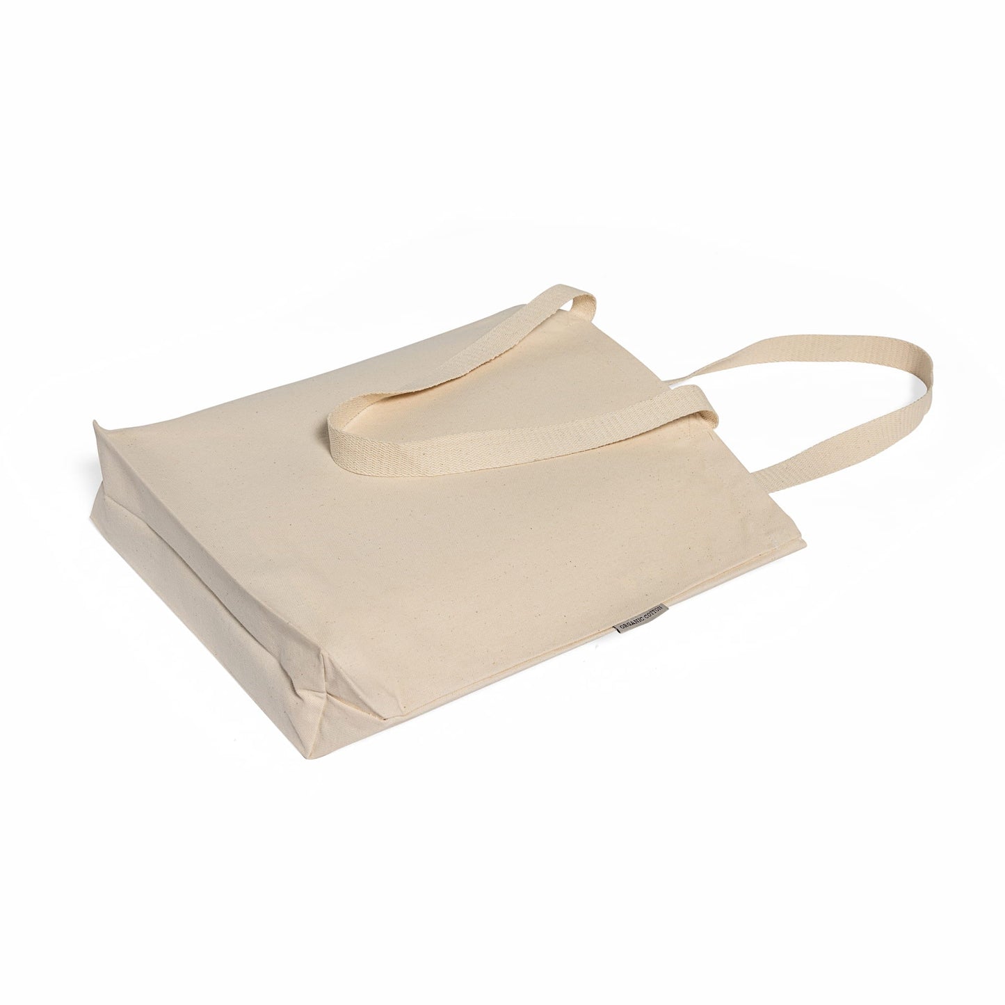 100% Organic Cotton Canvas Grocery Tote Bags W/Gusset - DN210