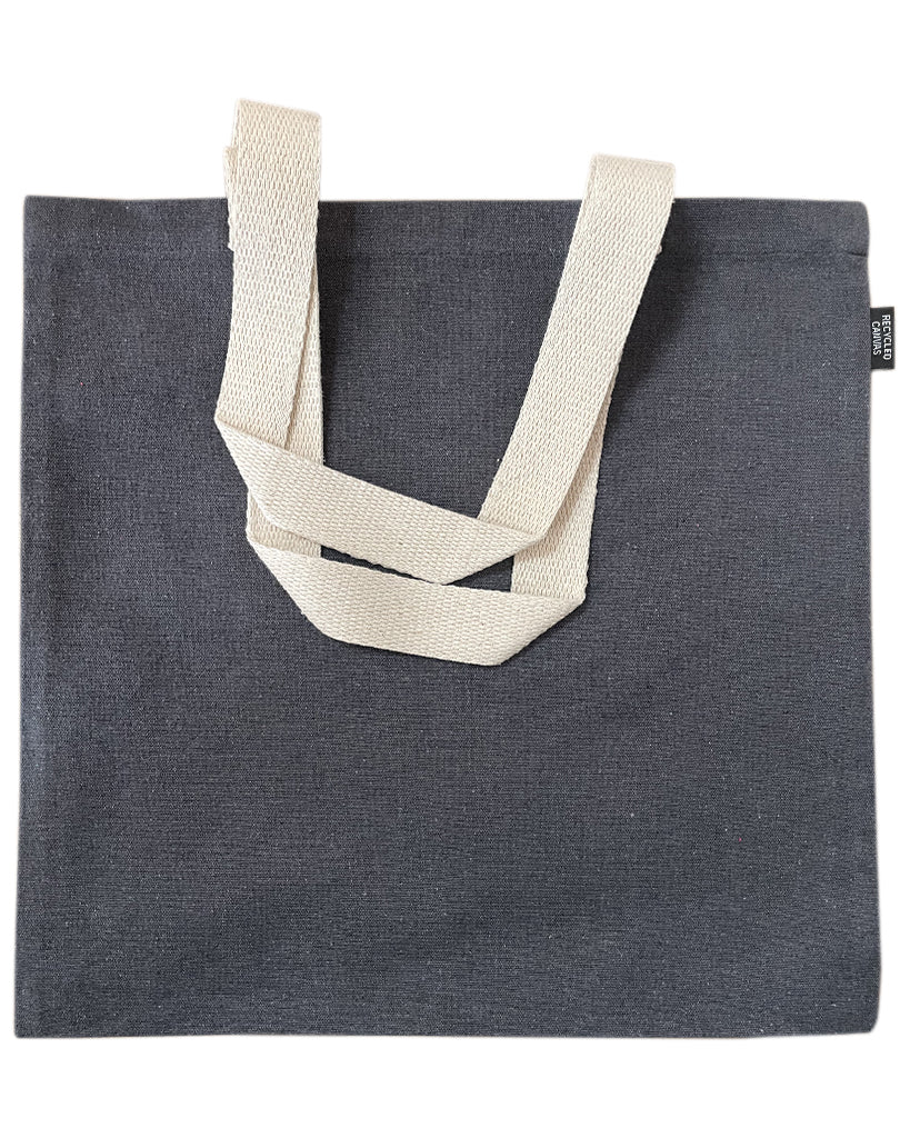 Recycled Canvas Flat Tote Bag / Basic Book Bag - RC869