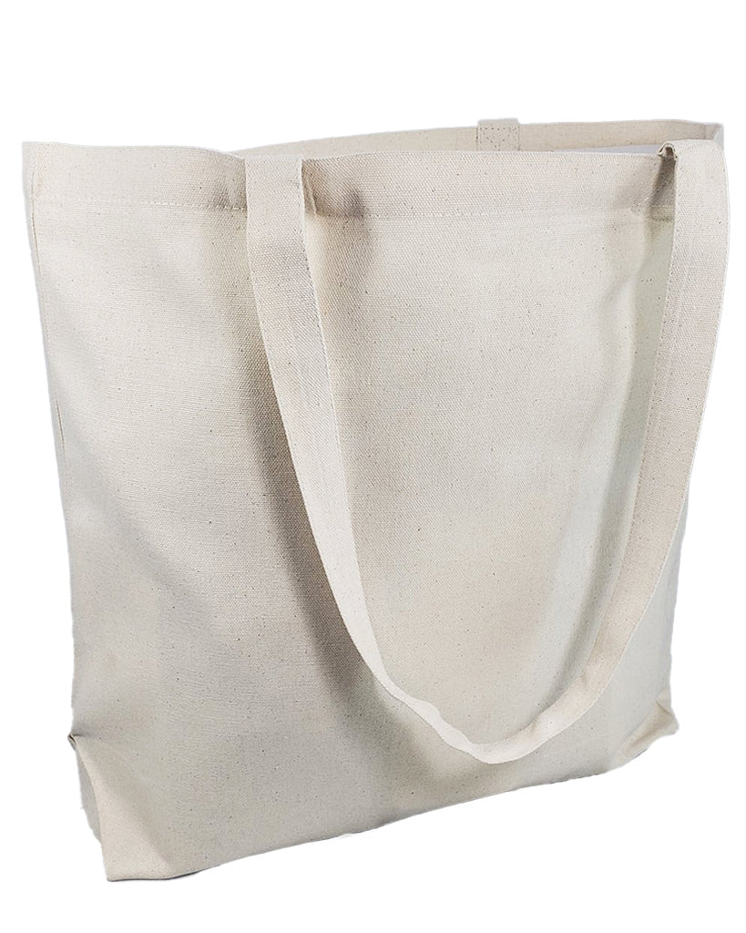 18" Med/Large Size Value Canvas Tote Bag with Long Handles - DN218